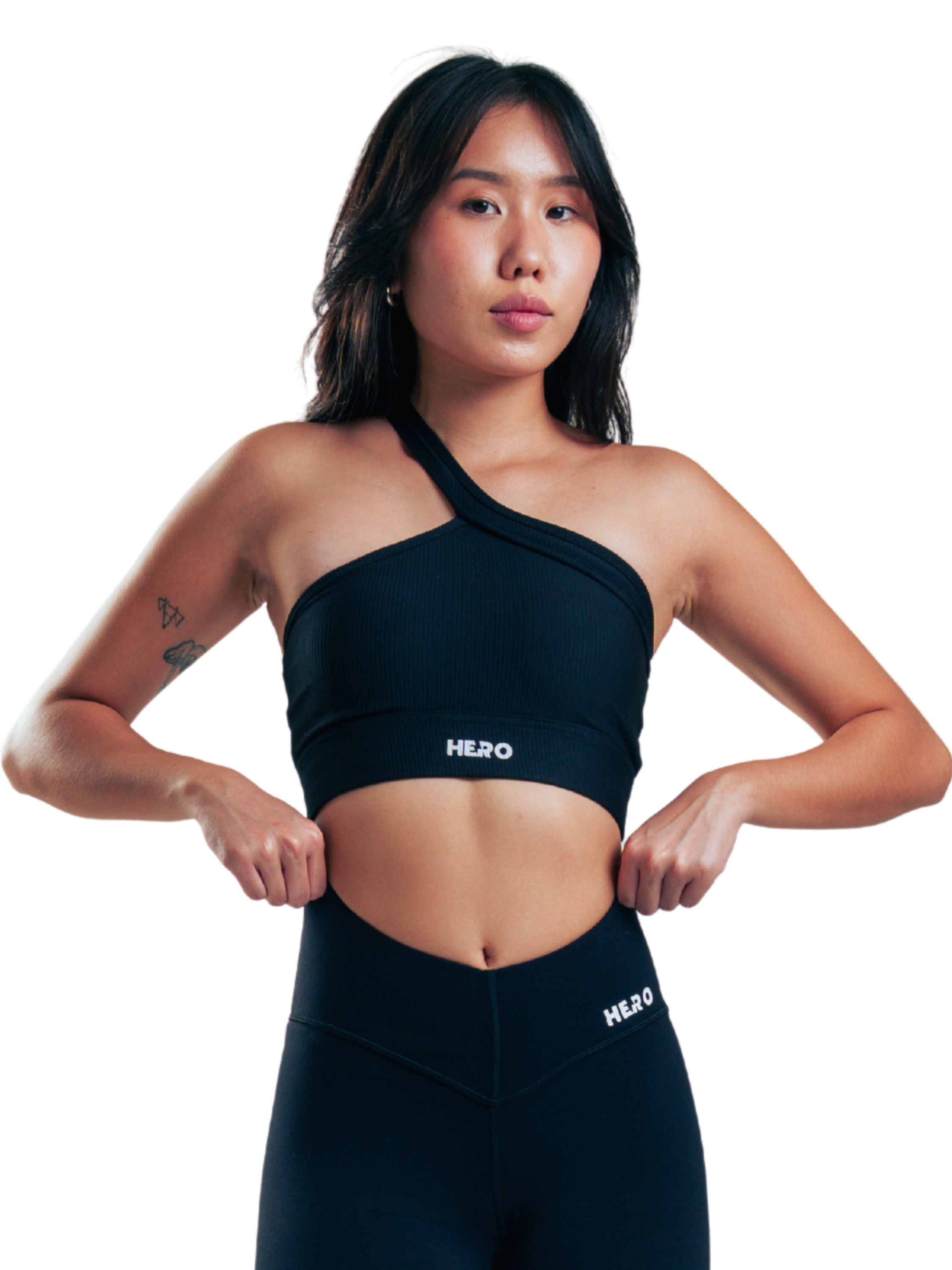 TOP RIBBED STRAP HERO NEGRO