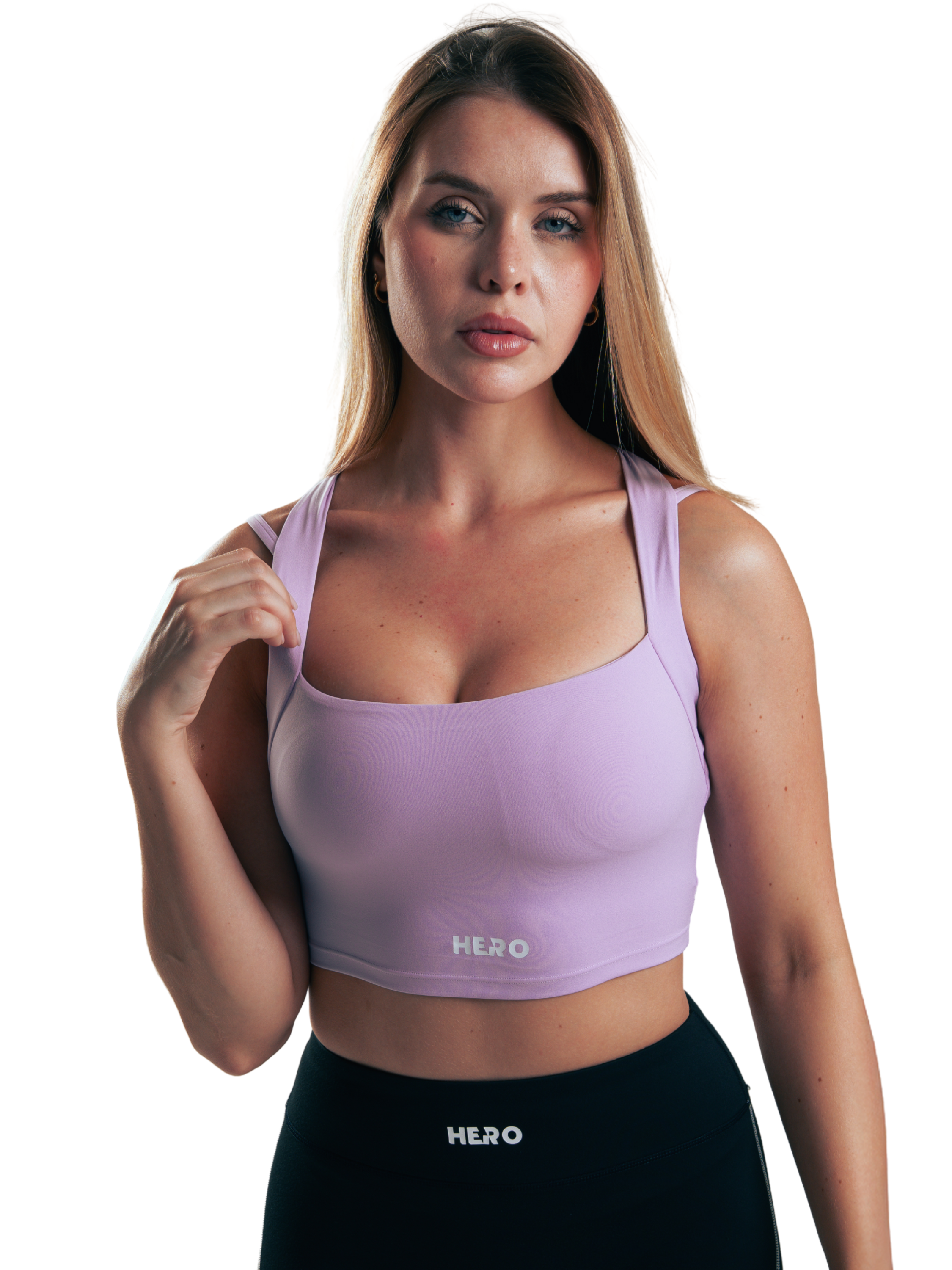 TOP SQUARE HERO LILA