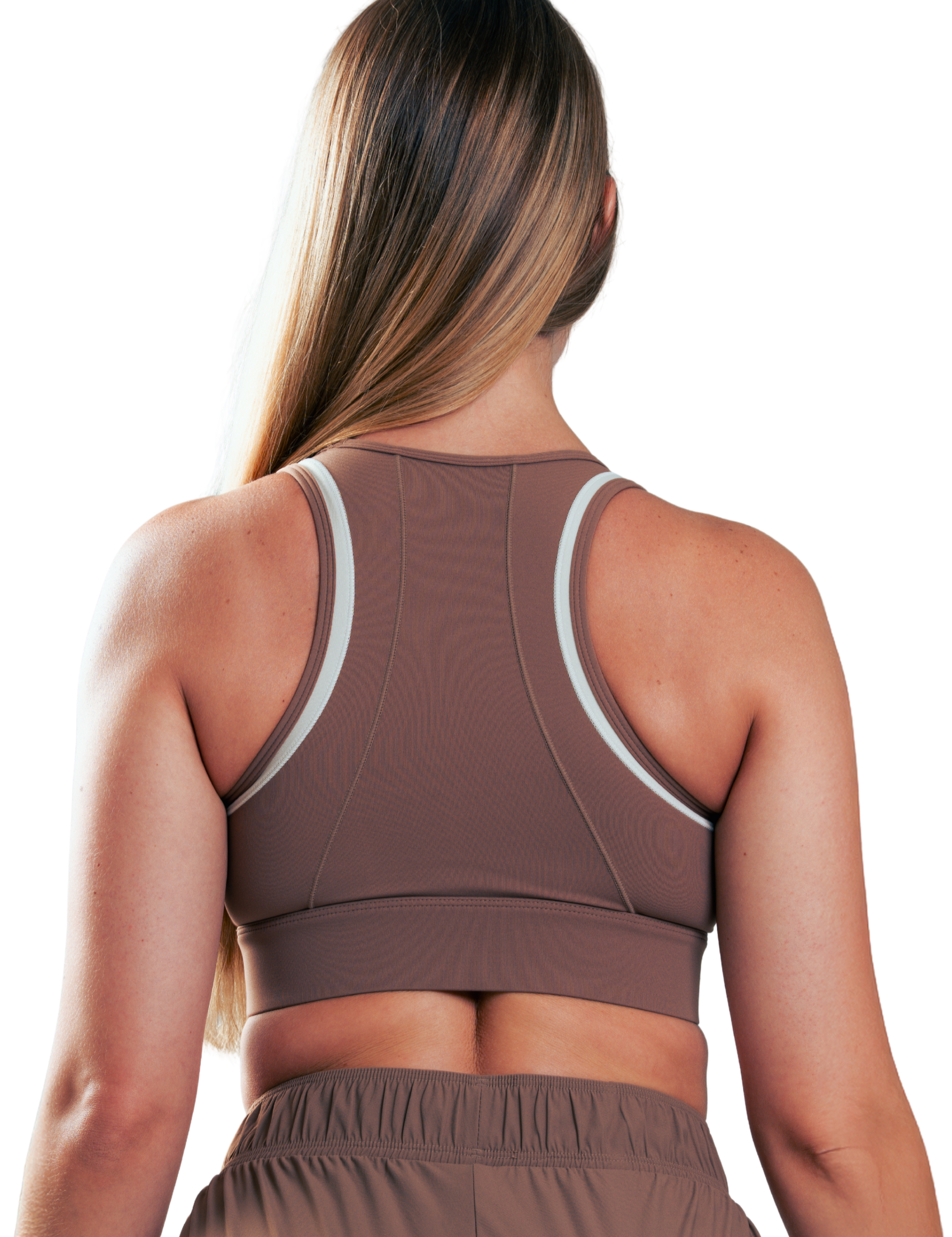 TOP YOGA RETRO HERO MARRON