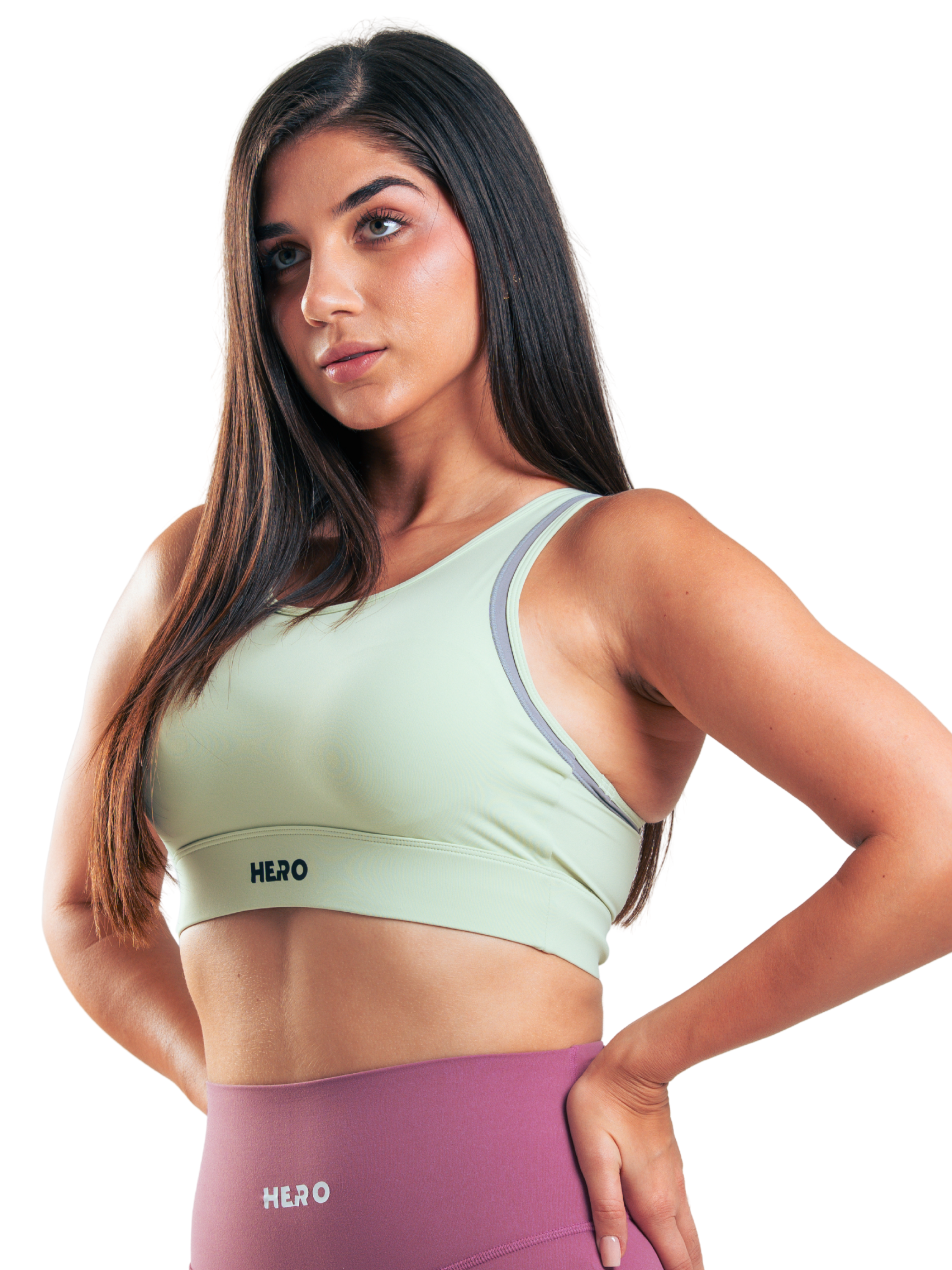 TOP YOGA RETRO HERO VERDE