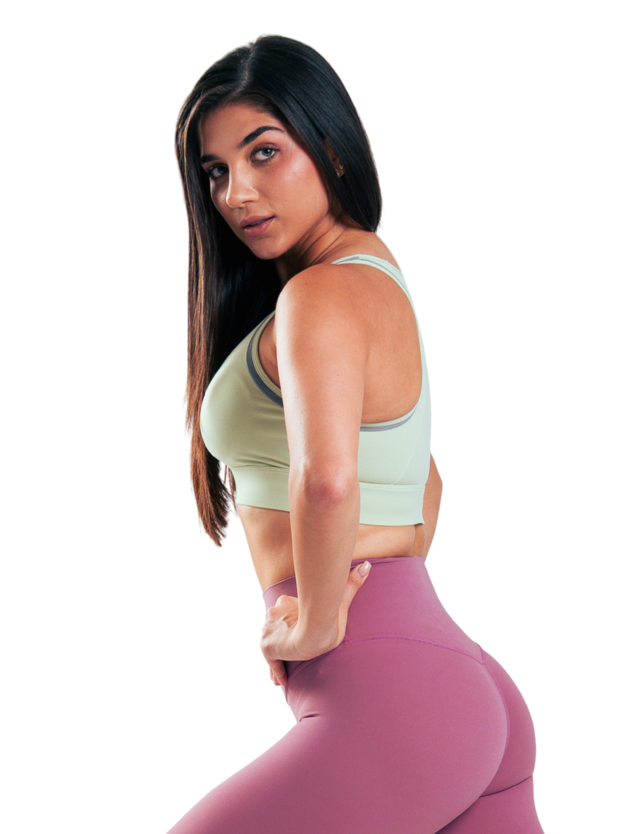 TOP YOGA RETRO HERO VERDE