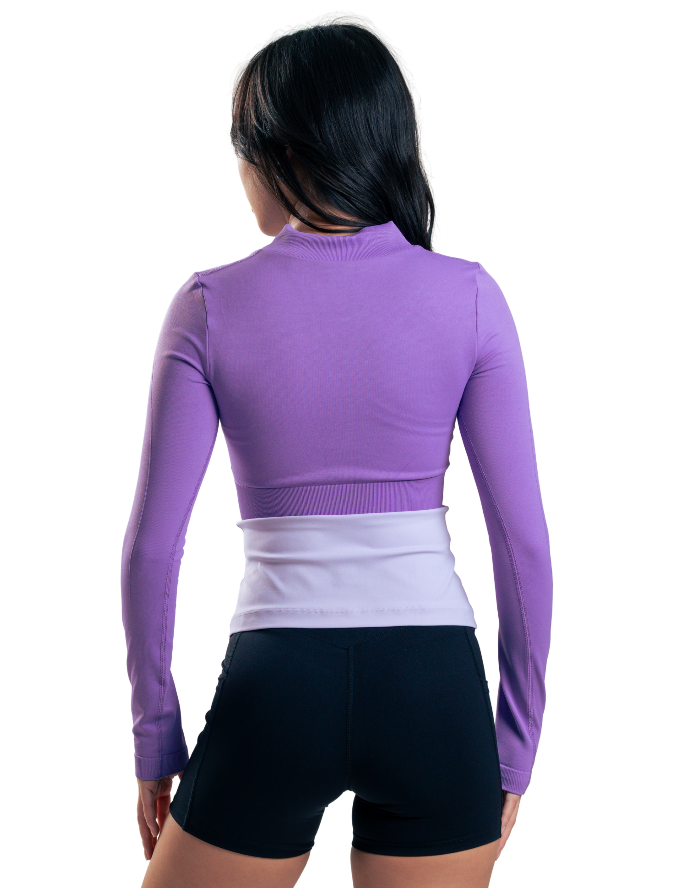 TOP ZIP CUELLO V HERO MORADO