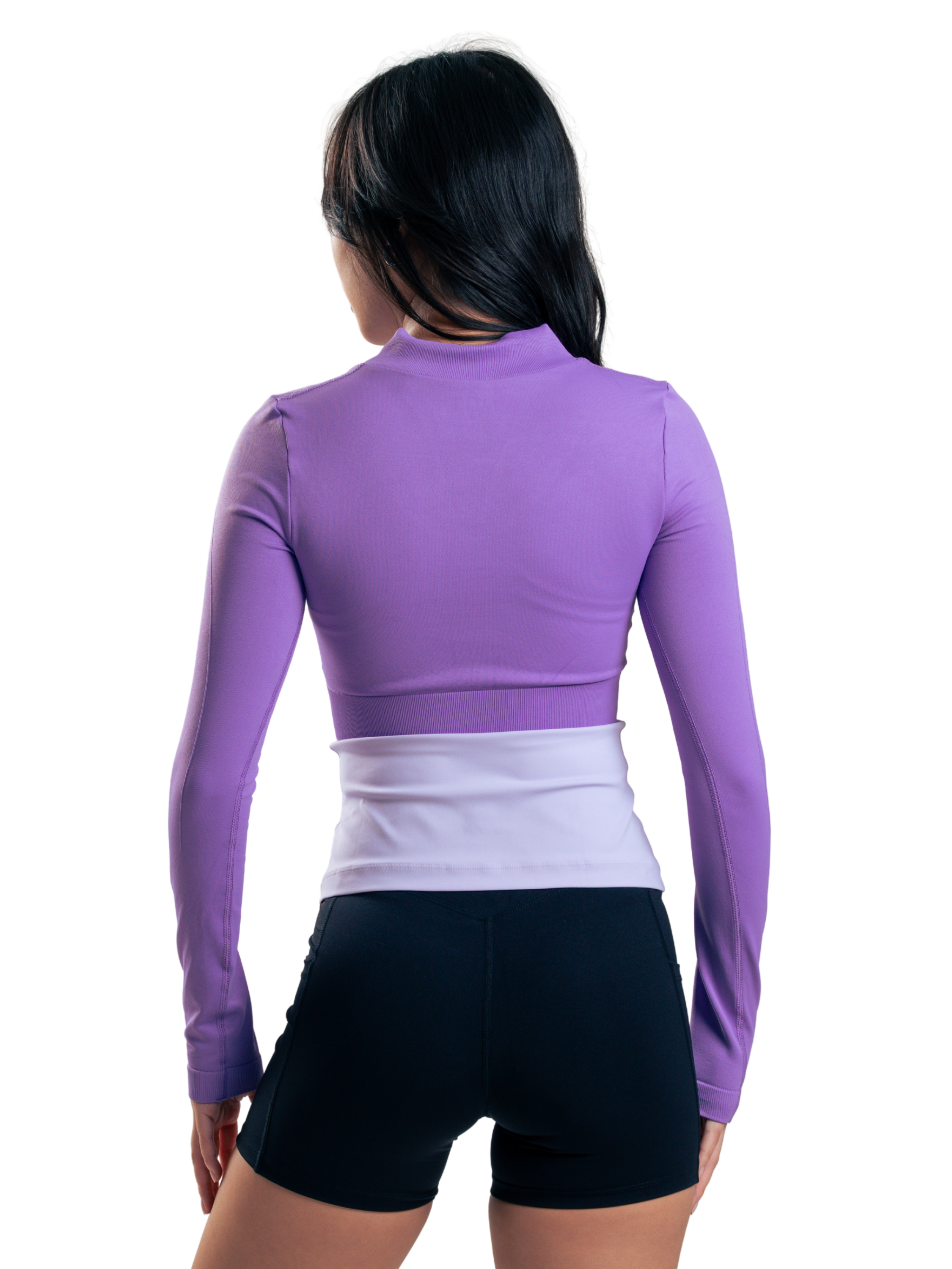 TOP ZIP CUELLO V HERO MORADO