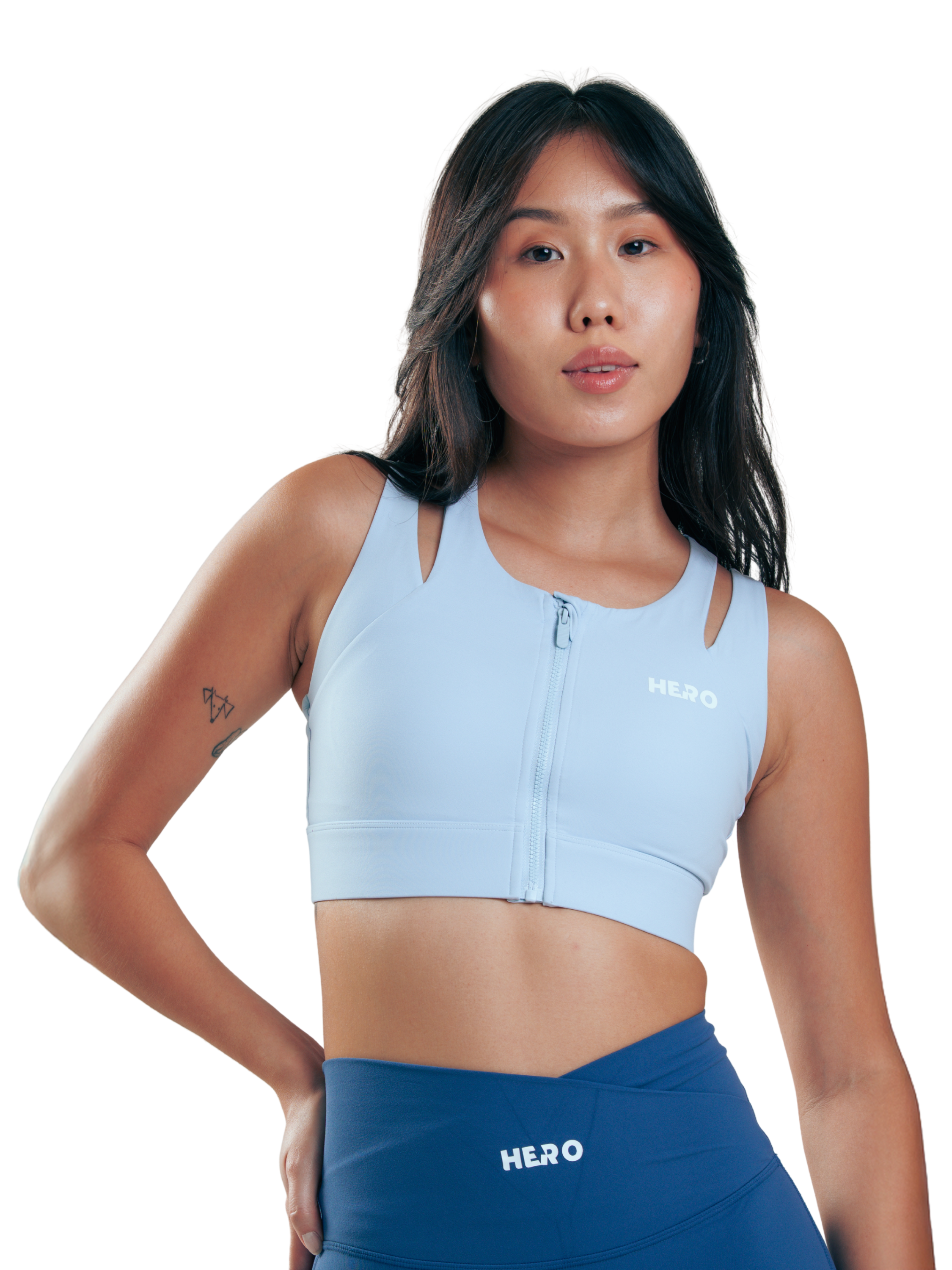 TOP ZIPPER TWO STRAPS HERO AZUL BEBE