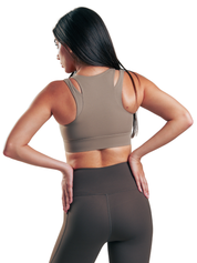 TOP ZIPPER TWO STRAPS HERO MARRON