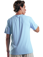 T SHIRT MEN BASIC HERO AZUL