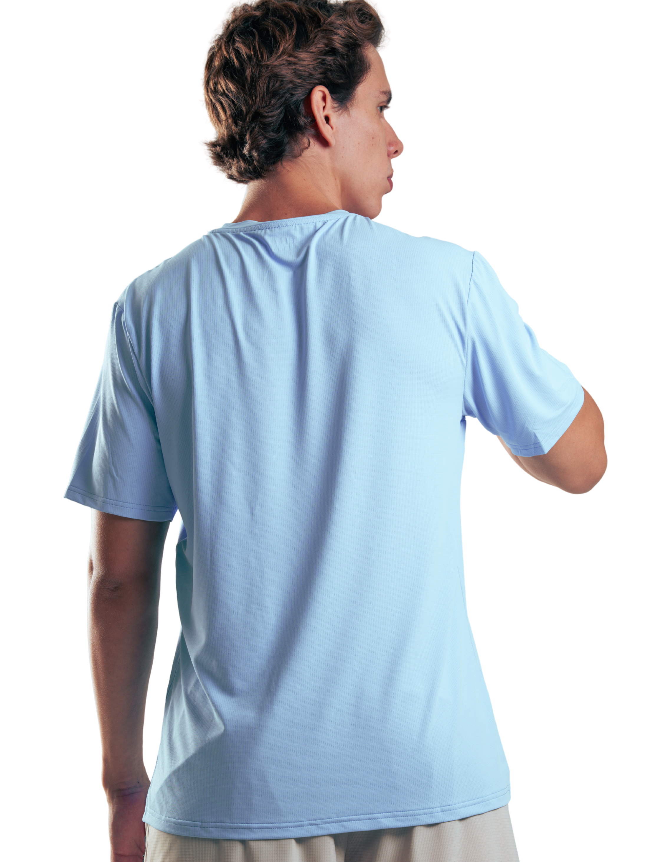 T SHIRT MEN BASIC HERO AZUL