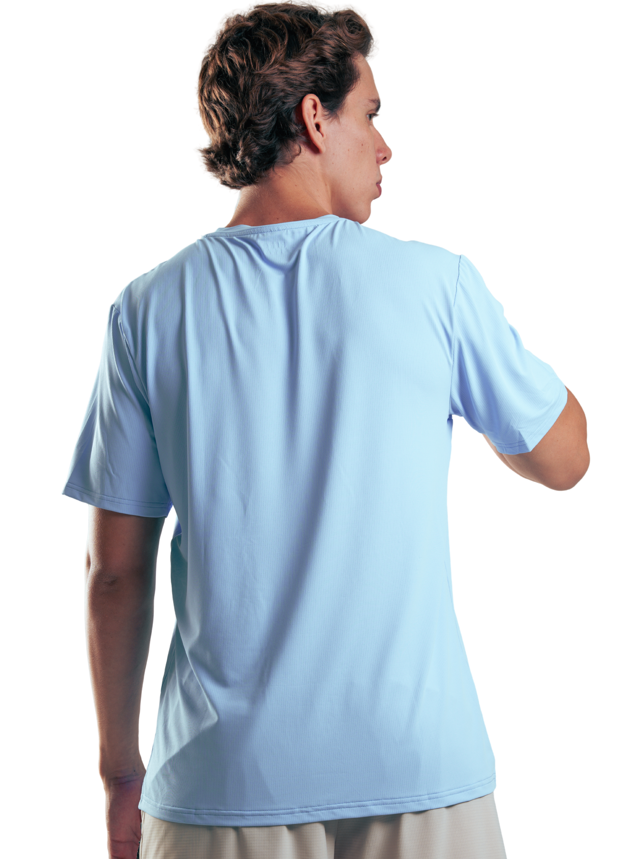 T SHIRT MEN BASIC HERO AZUL