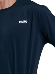 T SHIRT MEN BASIC HERO NEGRO