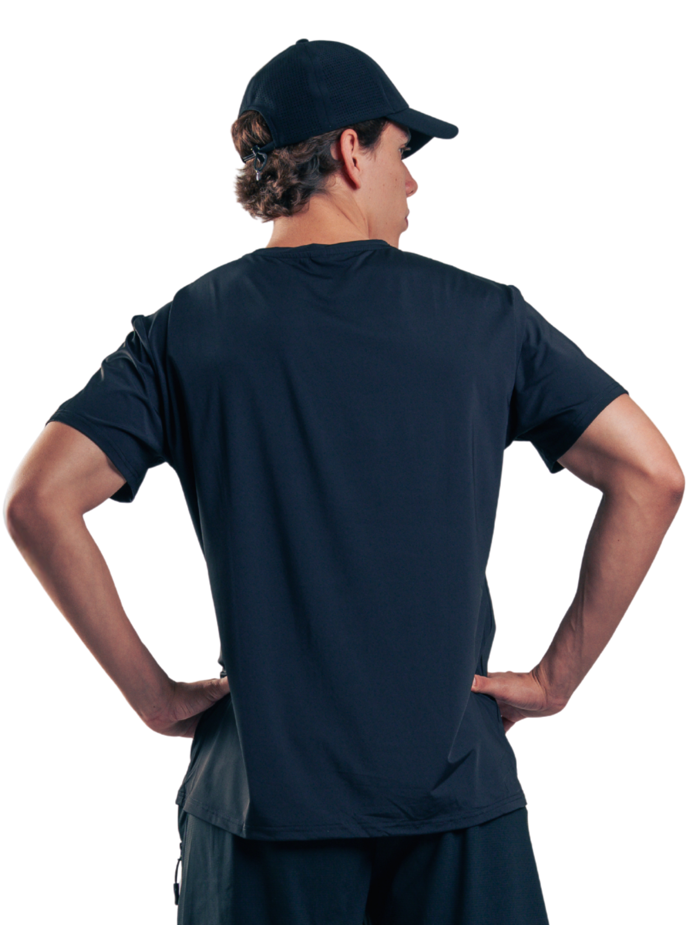 T SHIRT MEN BASIC HERO NEGRO