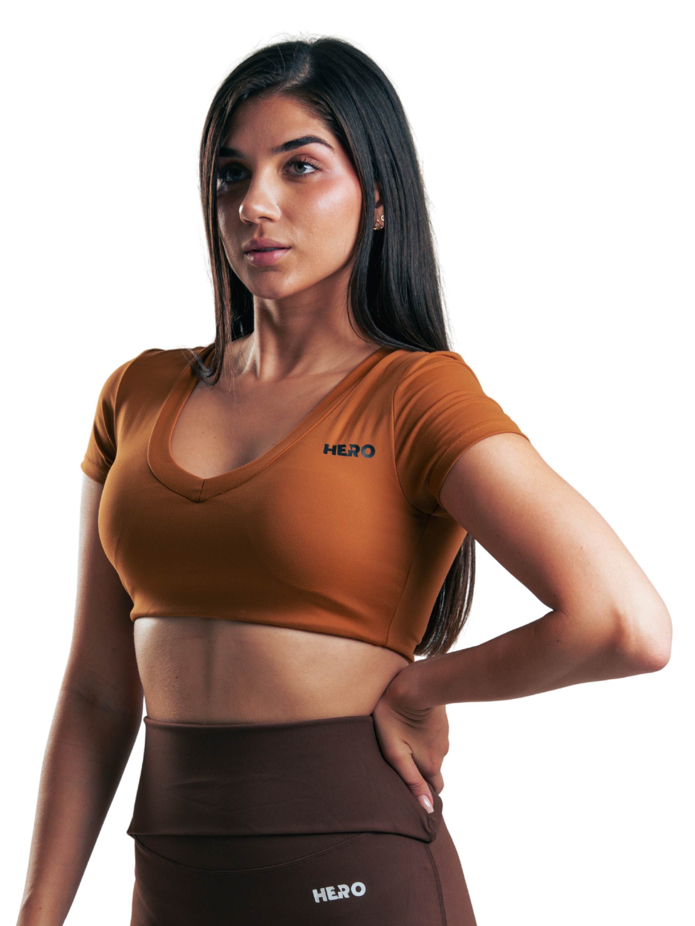 T SHIRT U FIT HERO MARRON