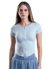 YOGA ZIP TOP HERO AZUL BEBE