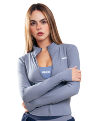ZIP SWEATER HERO GRIS