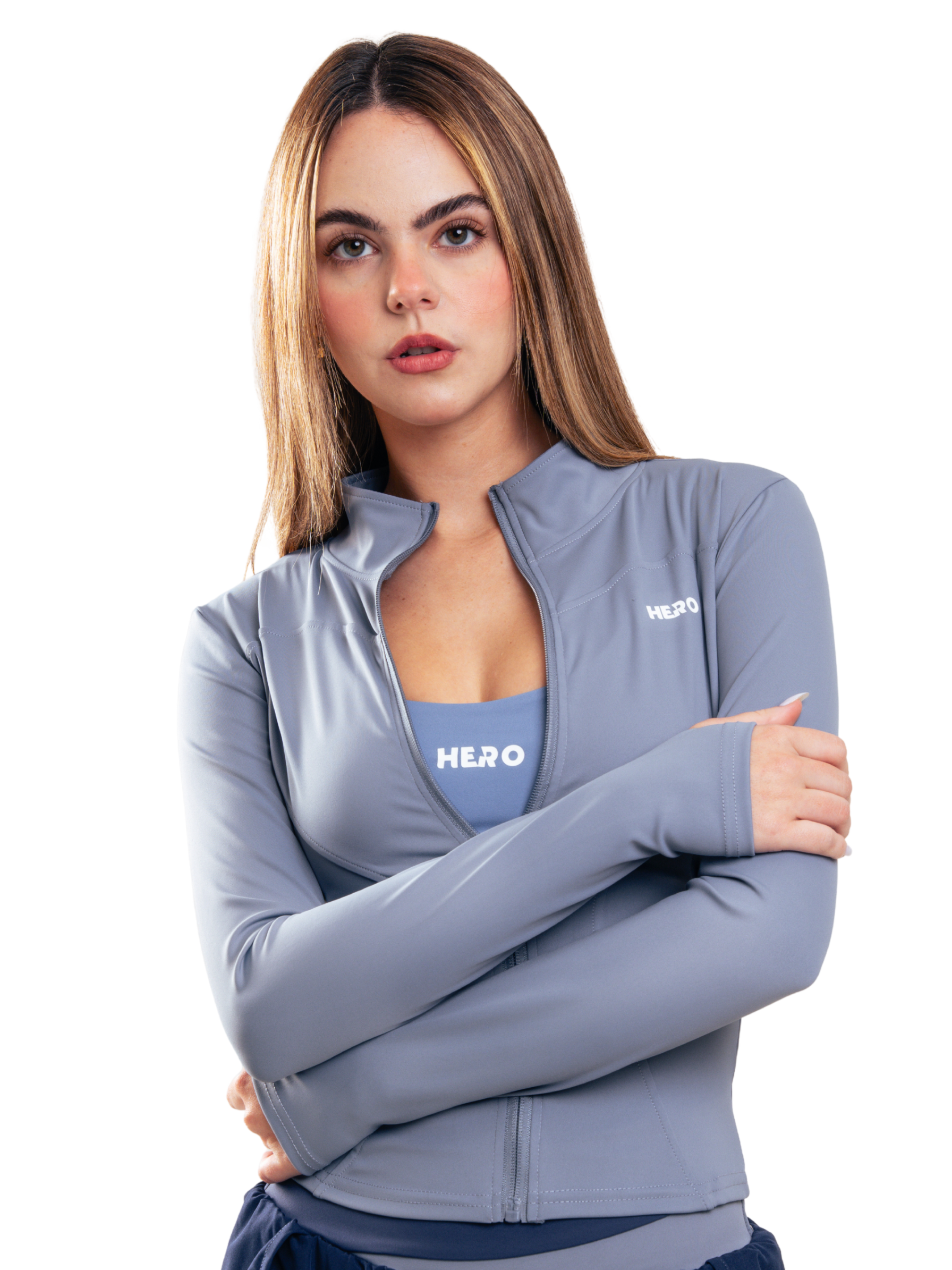 ZIP SWEATER HERO GRIS