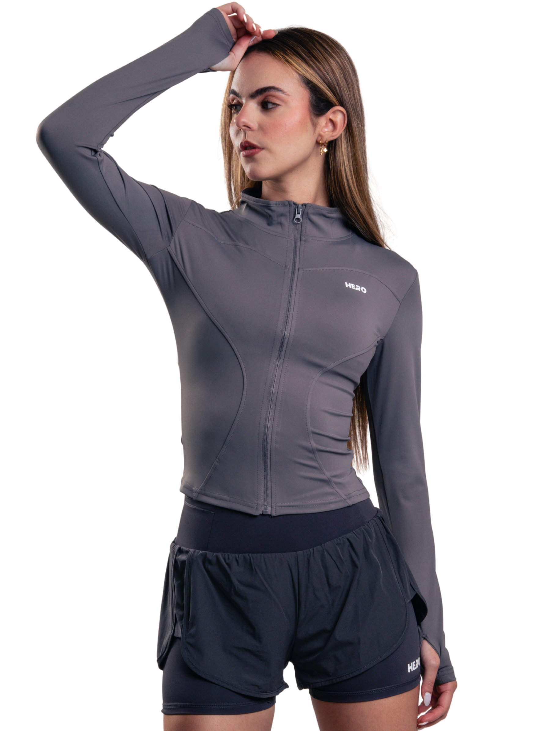 ZIP SWEATER HERO GRIS