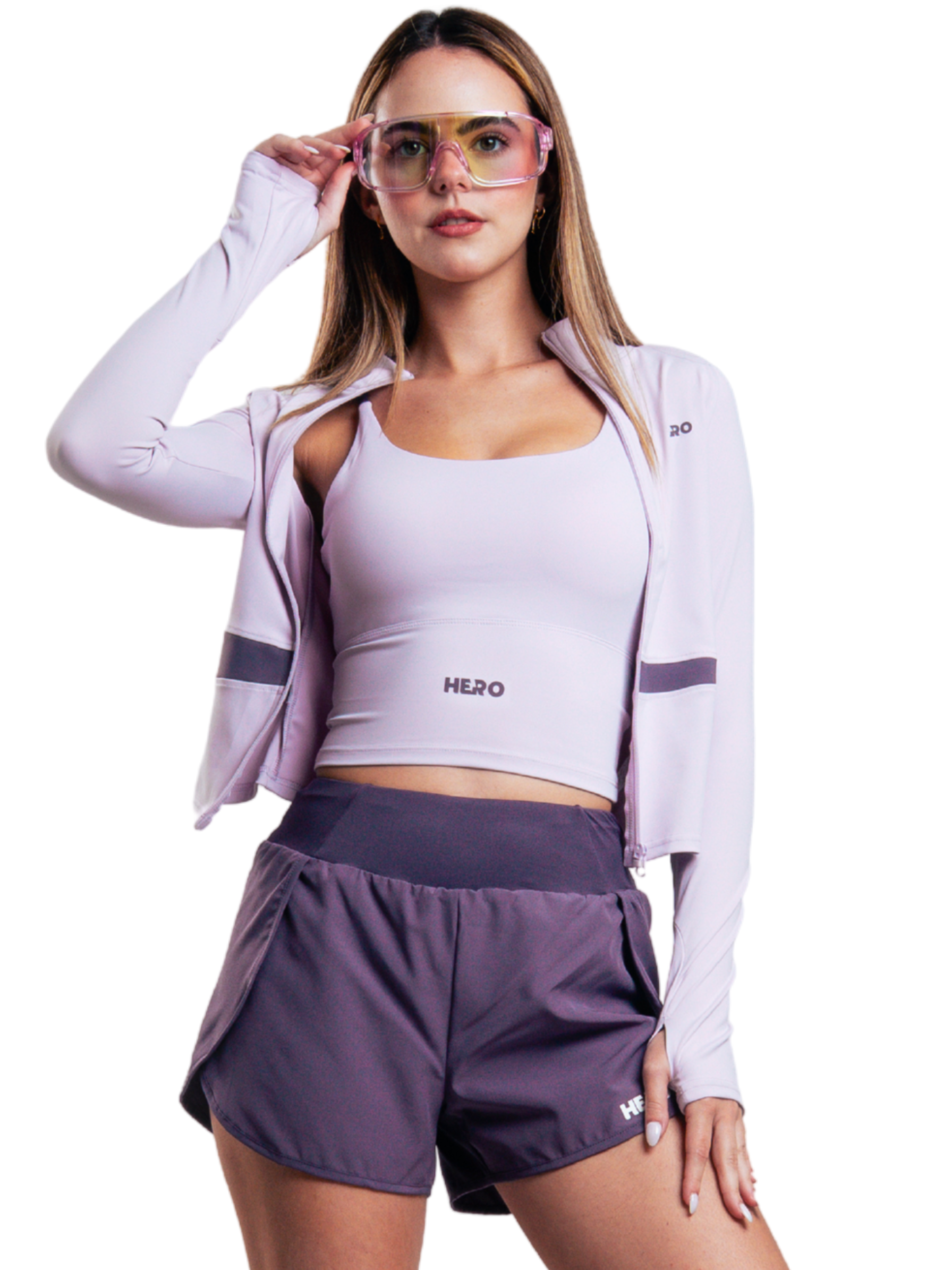 SUETER BASIC ZIP HERO LILA