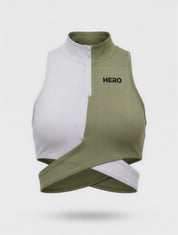 TOP ZIPPER YOGA HERO BLANCO