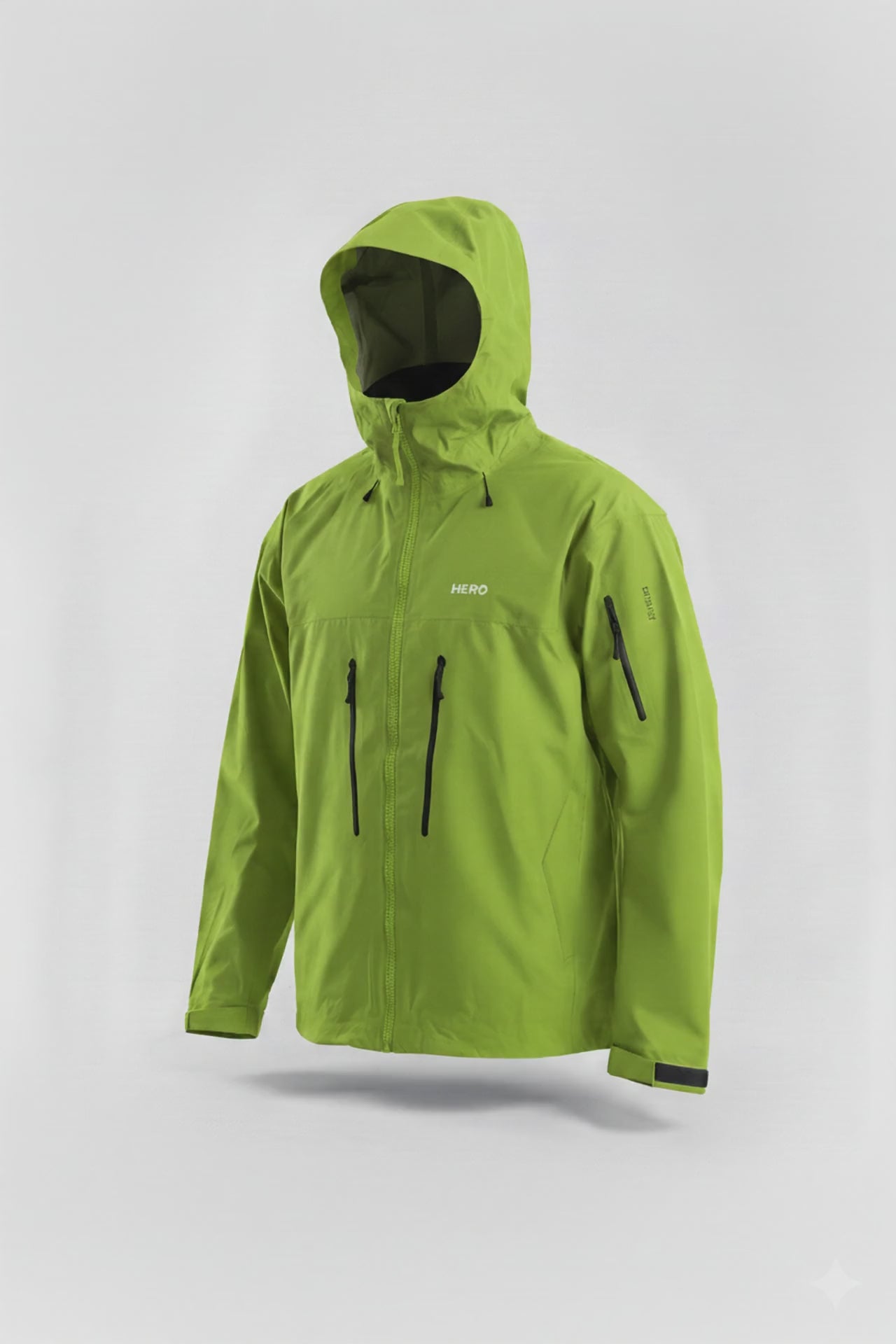 CHAQUETA IMPERMEABLE GORE-TEX HERO VERDE NEON