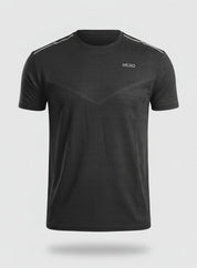 FRANELA DE CABALLERO LIGERA CON LINEA EN V HERO NEGRO