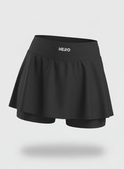 FALDA PLISADA LINEA HERO NEGRO