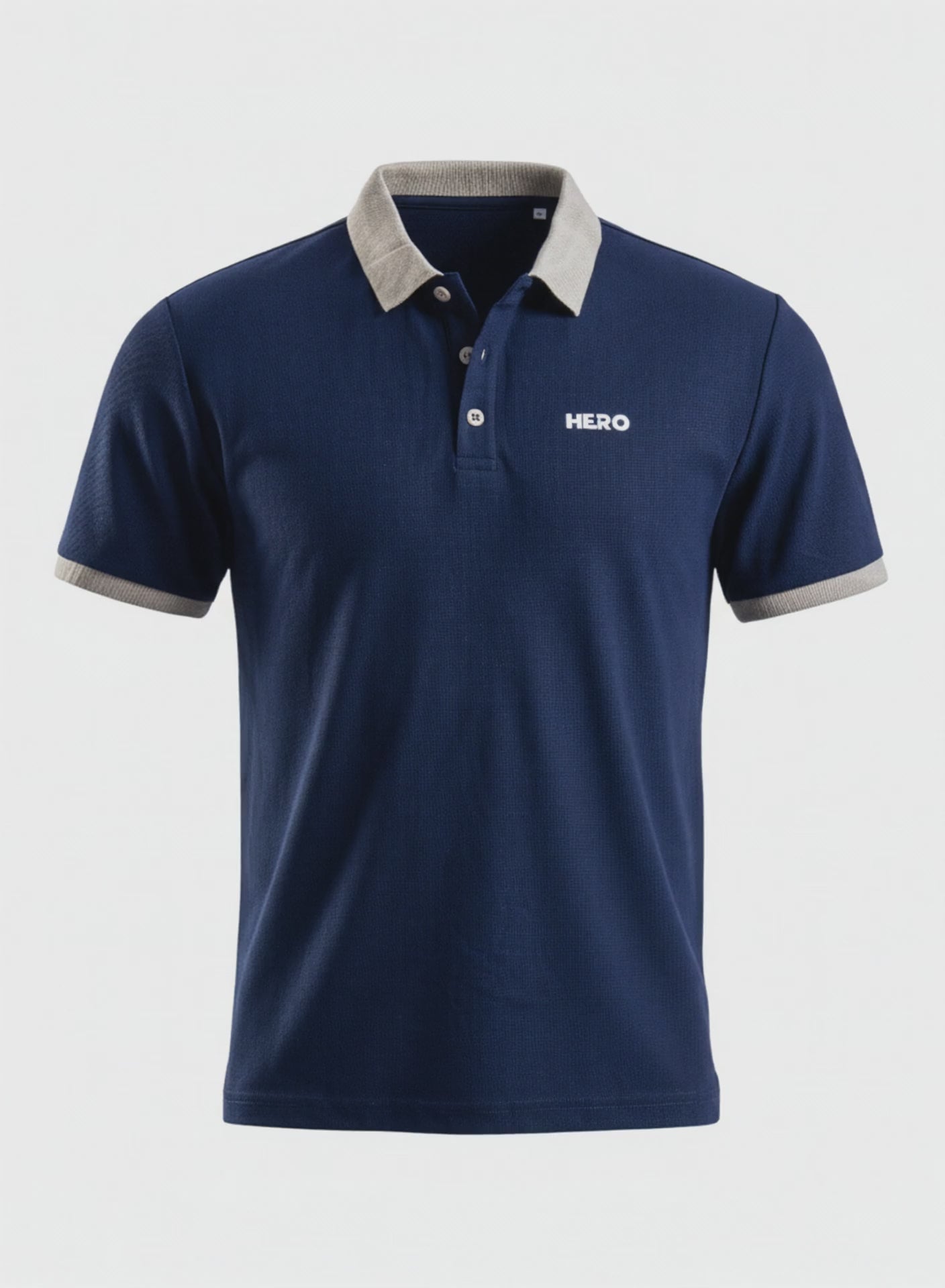 CHEMISE POLO 3 BOTONES AJUSTADA GOLF MVP HERO AZUL NAVY