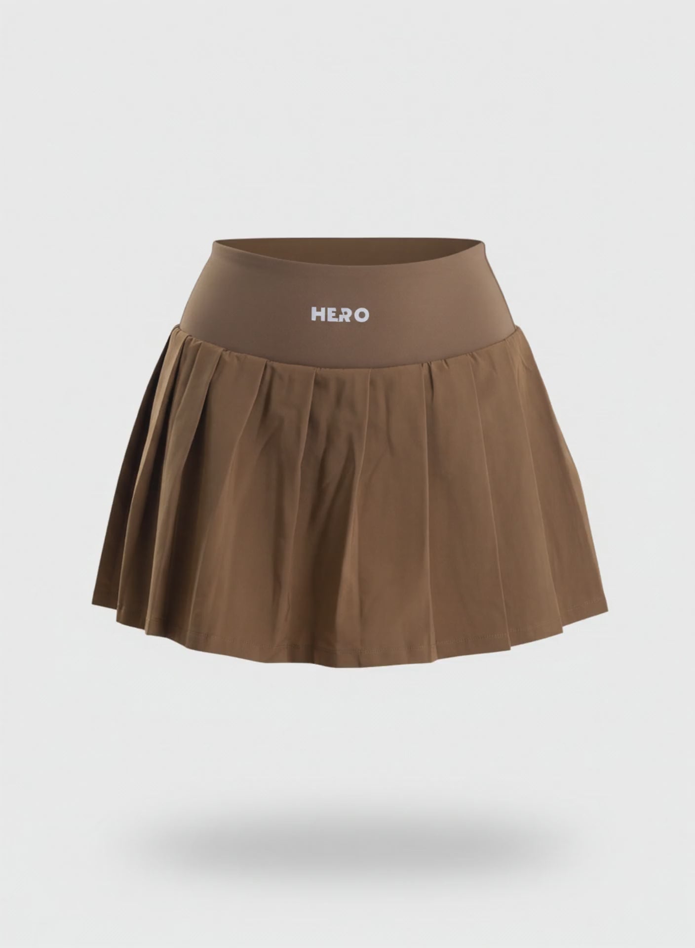 FALDA PLISADA HERO MARRON
