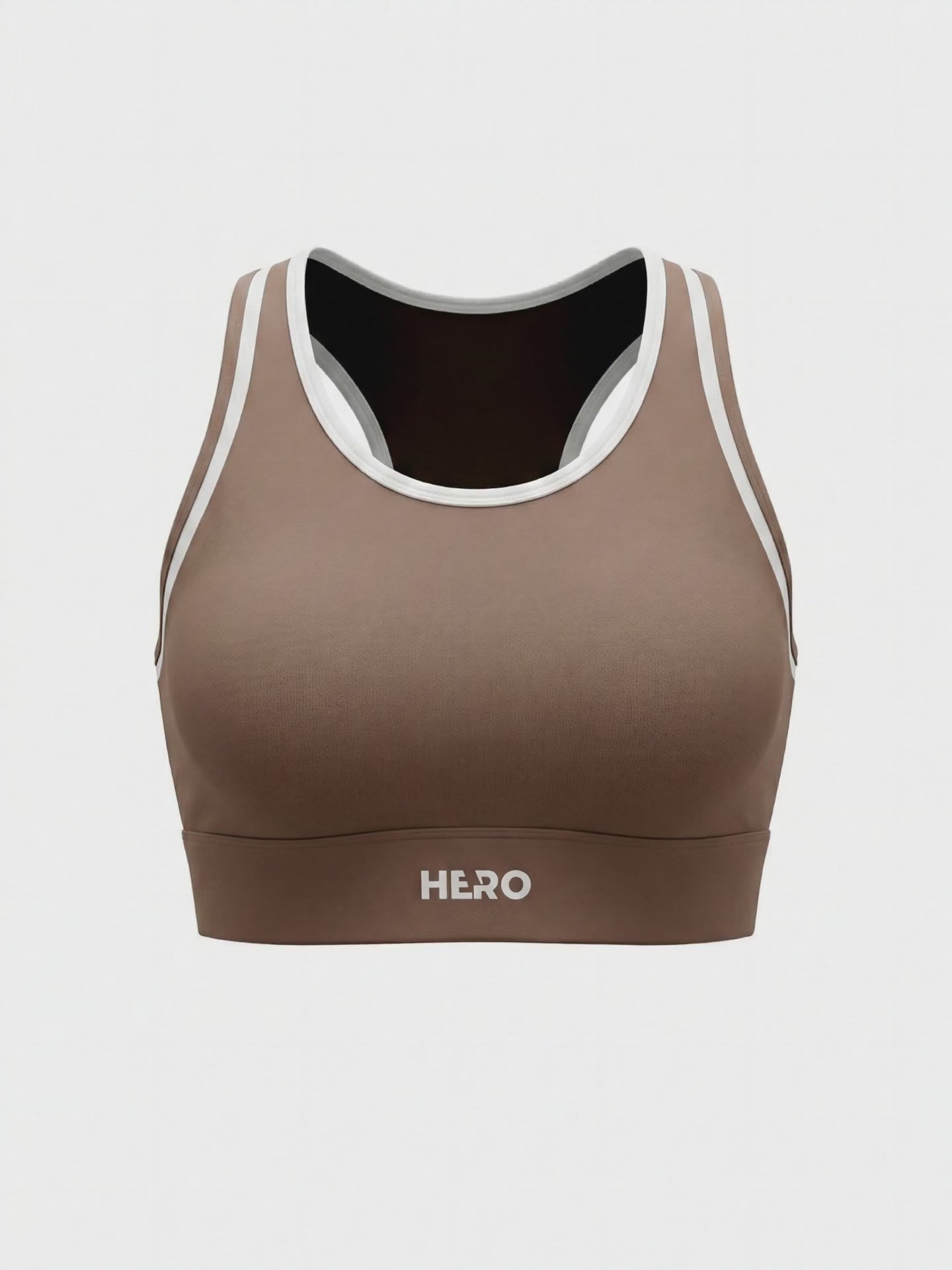 TOP YOGA RETRO HERO MARRON