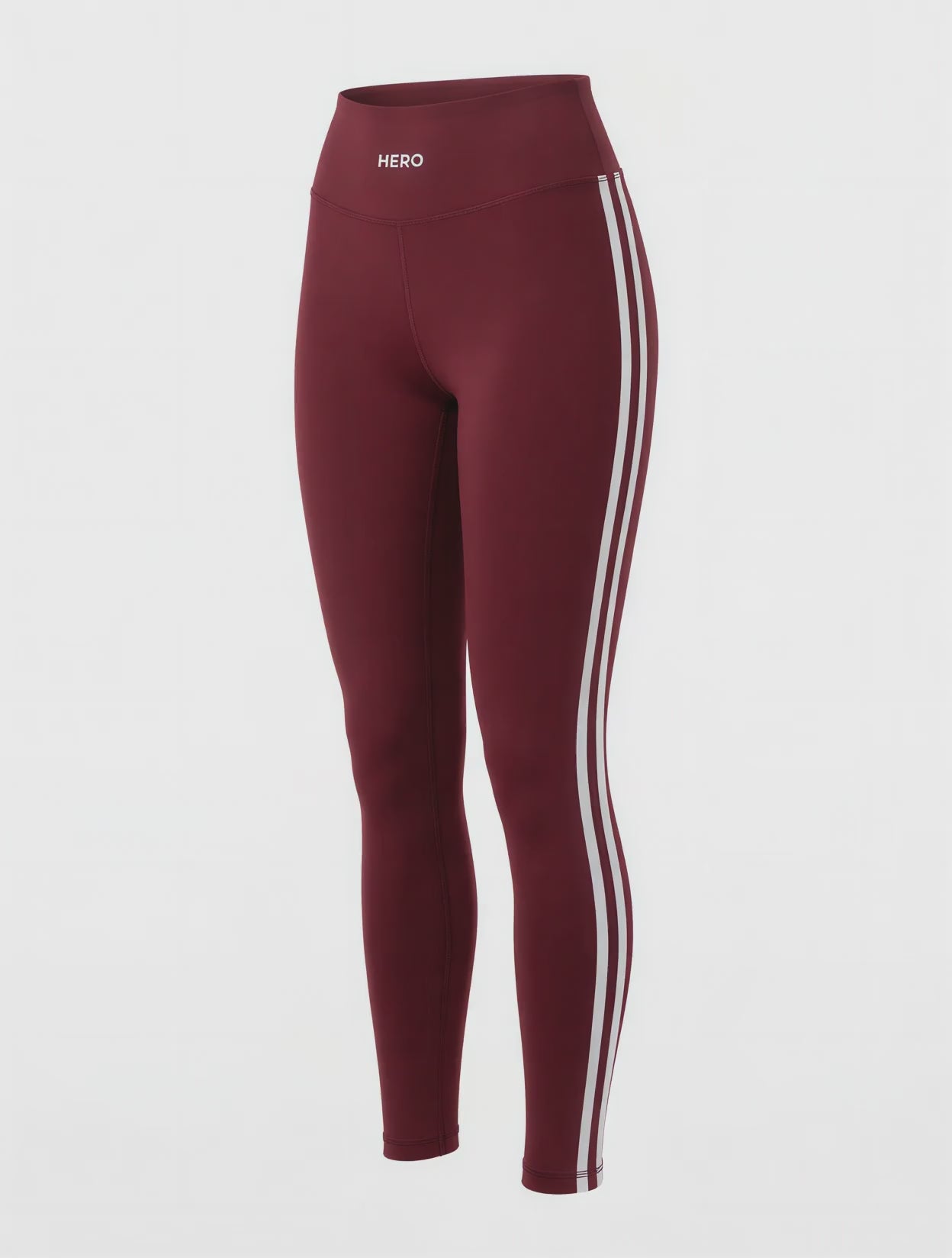DUAL STRIPE LEGGINGS HERO VINOTINTO