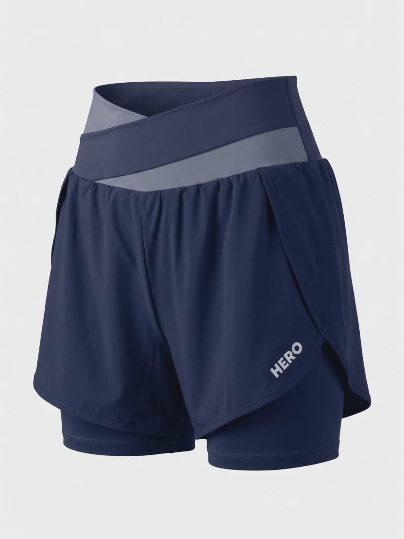SHORT RUN FIT HERO AZUL