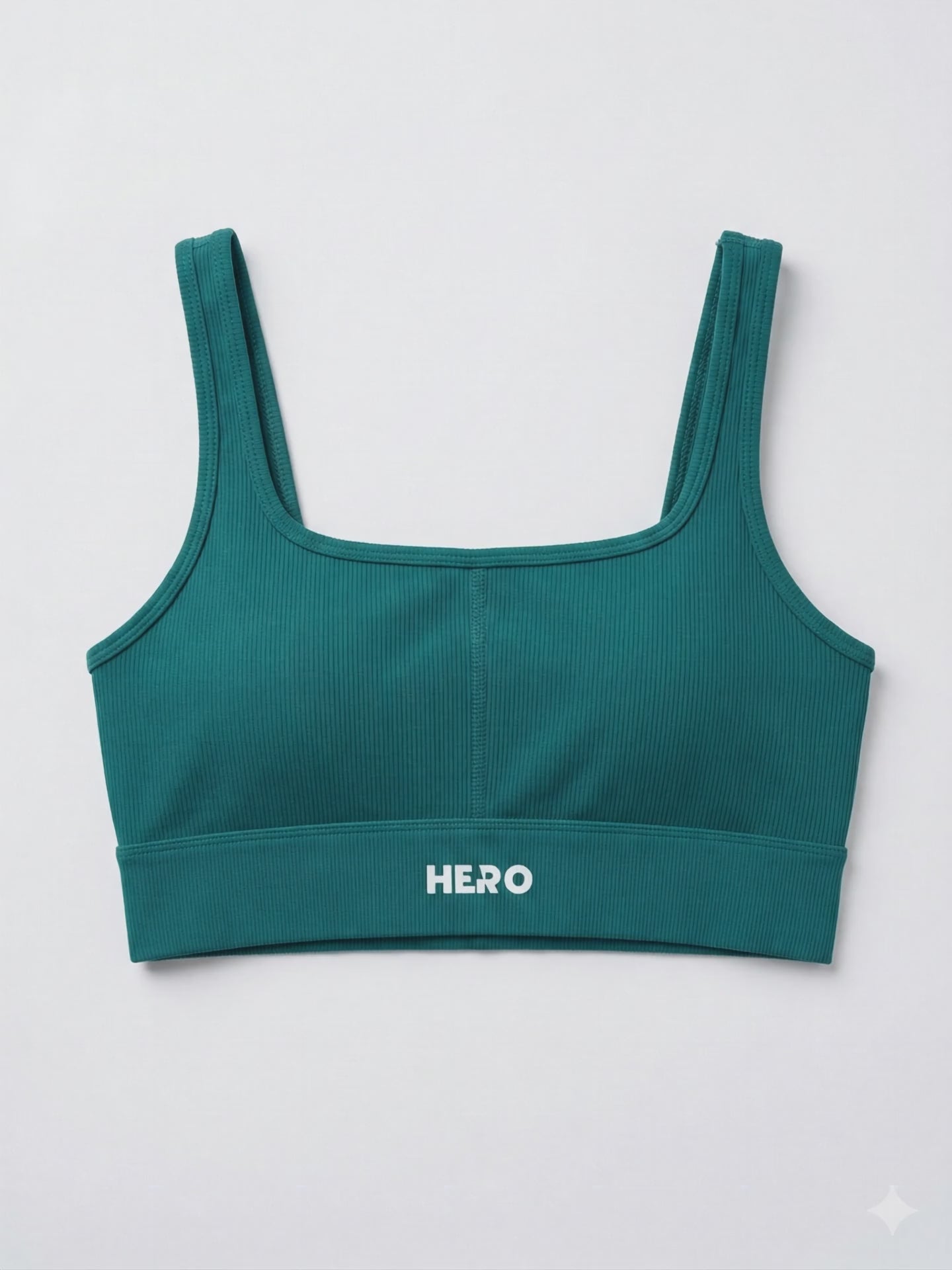 CROP TOP RIBBED HERO VERDE