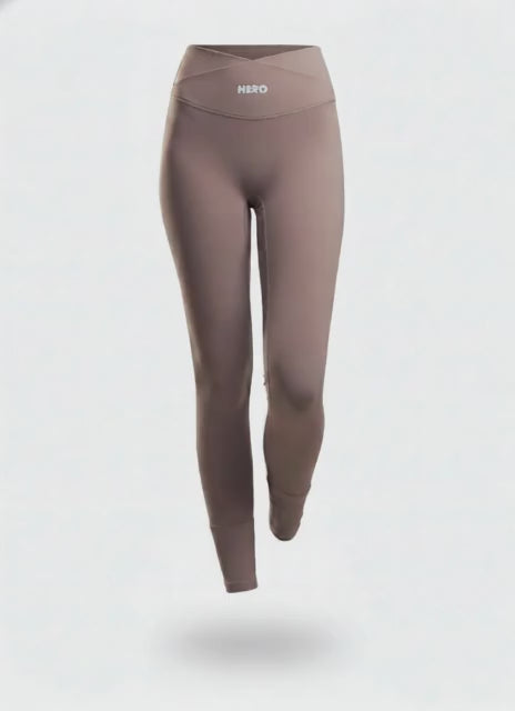 LEGGIN CINTURA V BASICO HERO MARRON