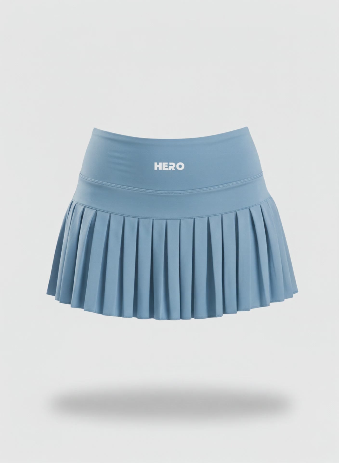 FALDA CON PLIEGUES HERO AZUL BEBE