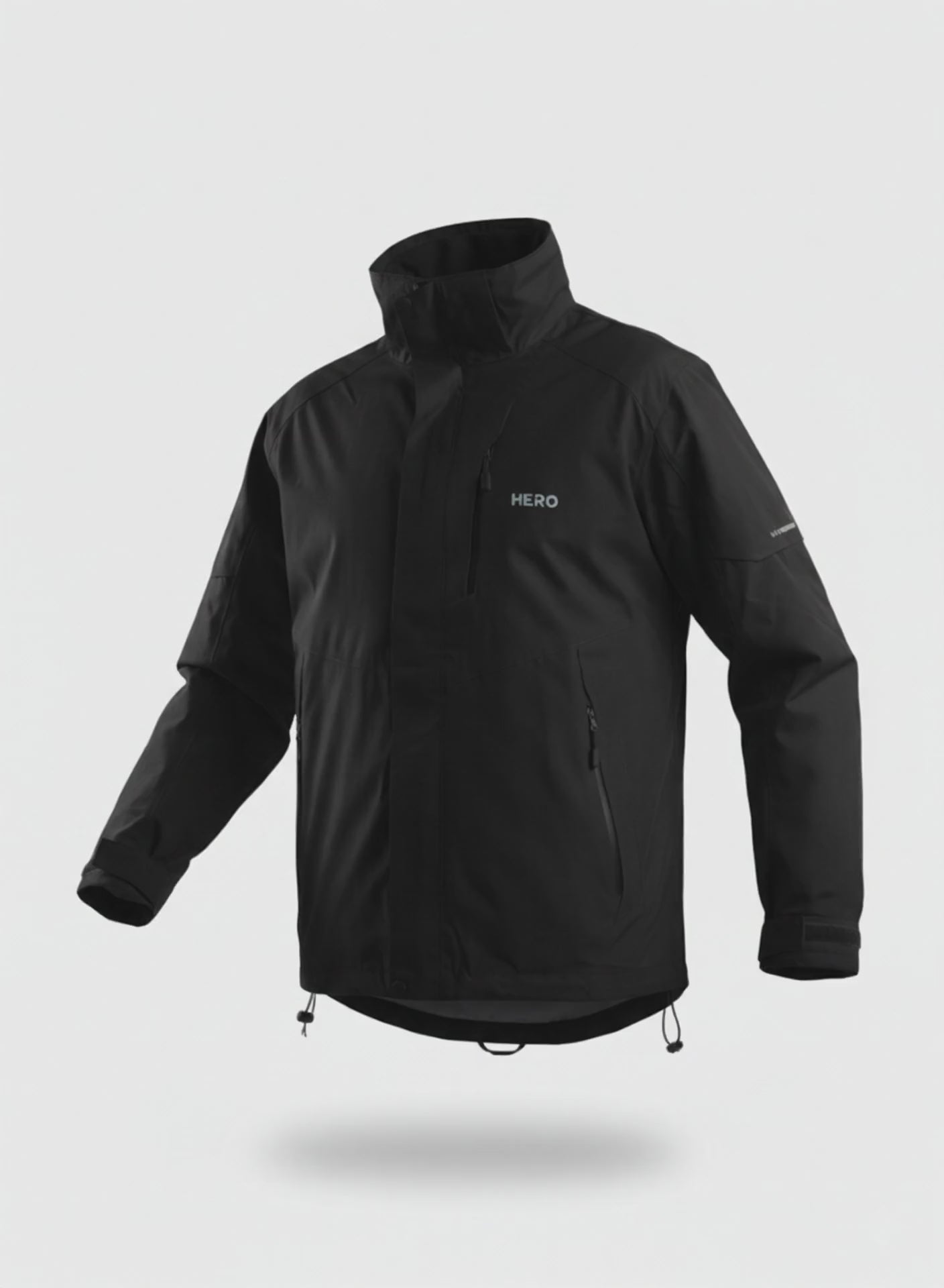 CHAQUETA DOBLE IMPERMEABLE CON SUETER HERO NEGRO