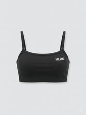 CROP TOP ACANALADO HERO NEGRO