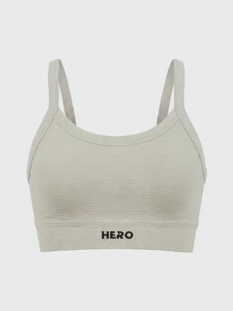 BRASIER DEPORTIVO STRAP DELGADO CON ESPALDA EN X HERO BEIGE