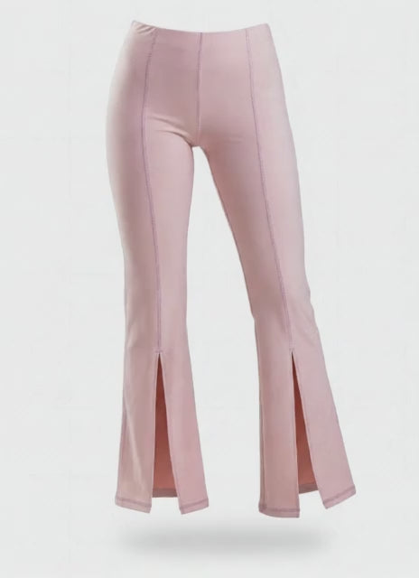 LEGGINS BOTA CAMPANA Y ABERTURA HERO ROSADO