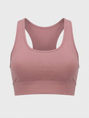 BRASIER DEPORTIVO CRUZADO LISO DESCOTADO EN U HERO ROSADO