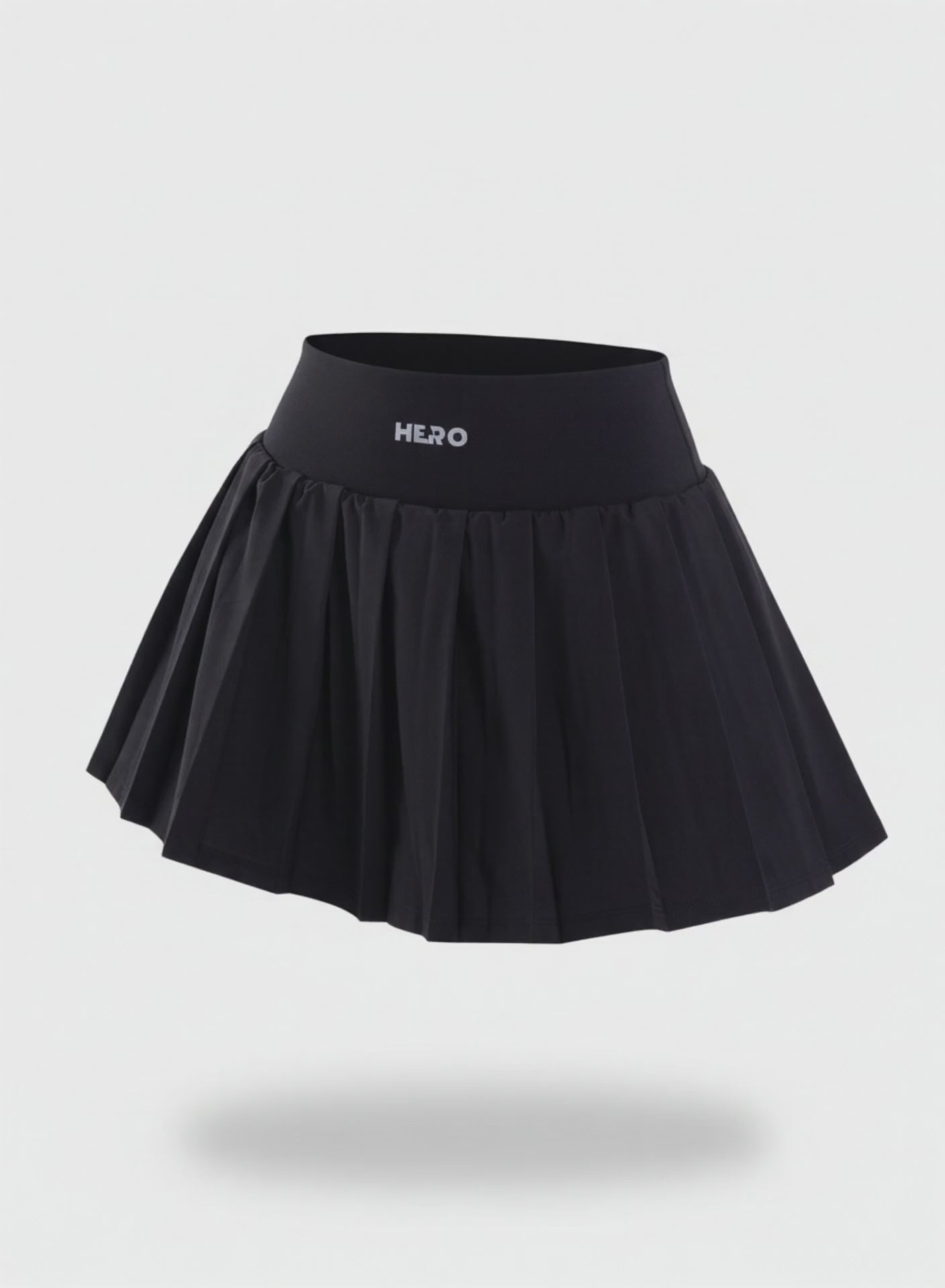 FALDA PLISADA HERO NEGRO