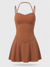 VESTIDO FOUR LINES HERO MARRON