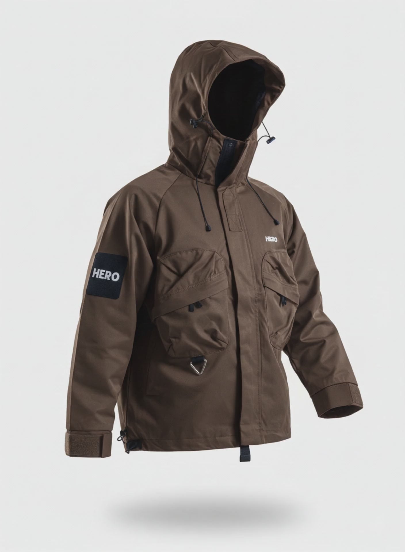 CHAQUETA TACTICA HERO MARRON