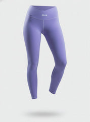 LEGGIN LISO DOBLE COSTURA CINTURA EN V HERO LILA