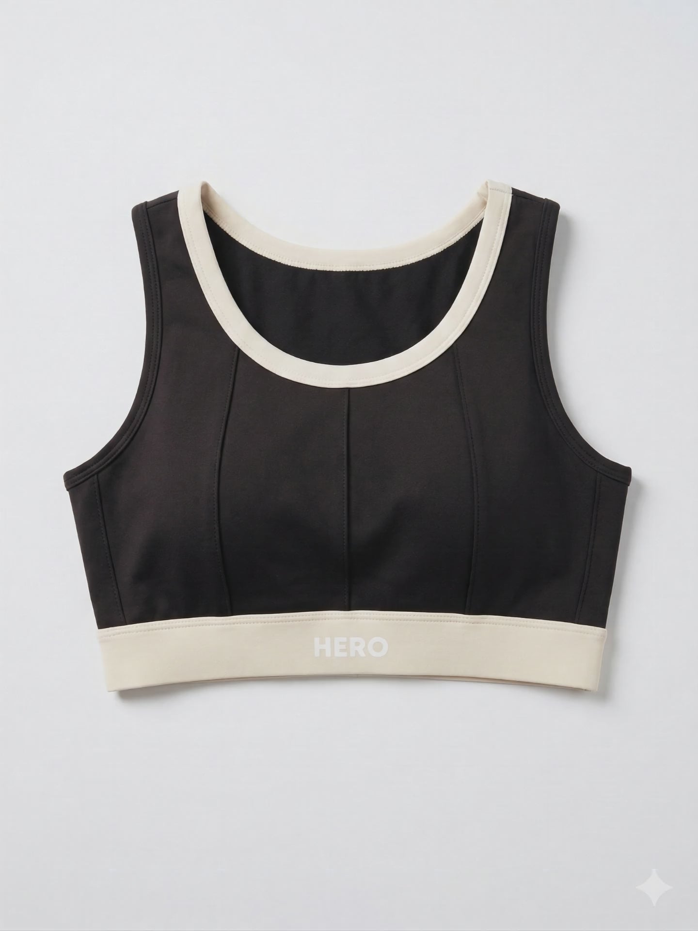 CROP TOP LINE MARRON