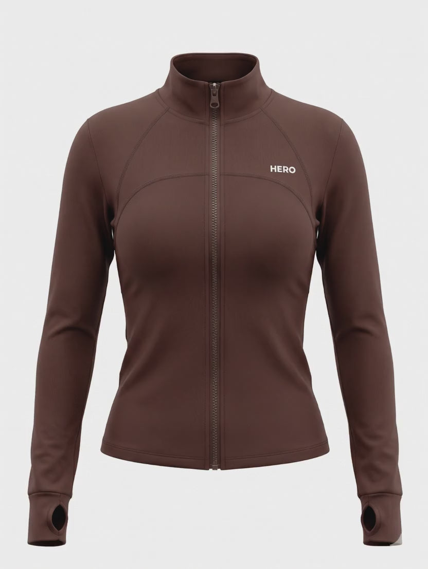 SUETER VELVET CROP HERO MARRON