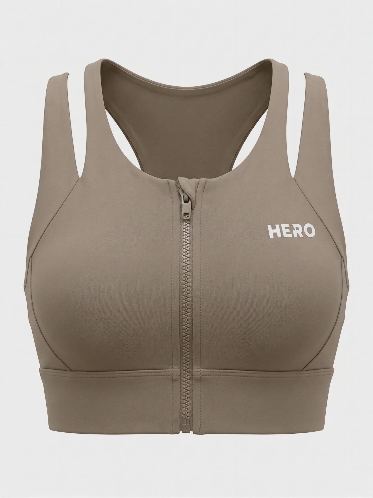 TOP ZIPPER TWO STRAPS HERO MARRON