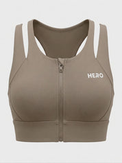 TOP ZIPPER TWO STRAPS HERO MARRON