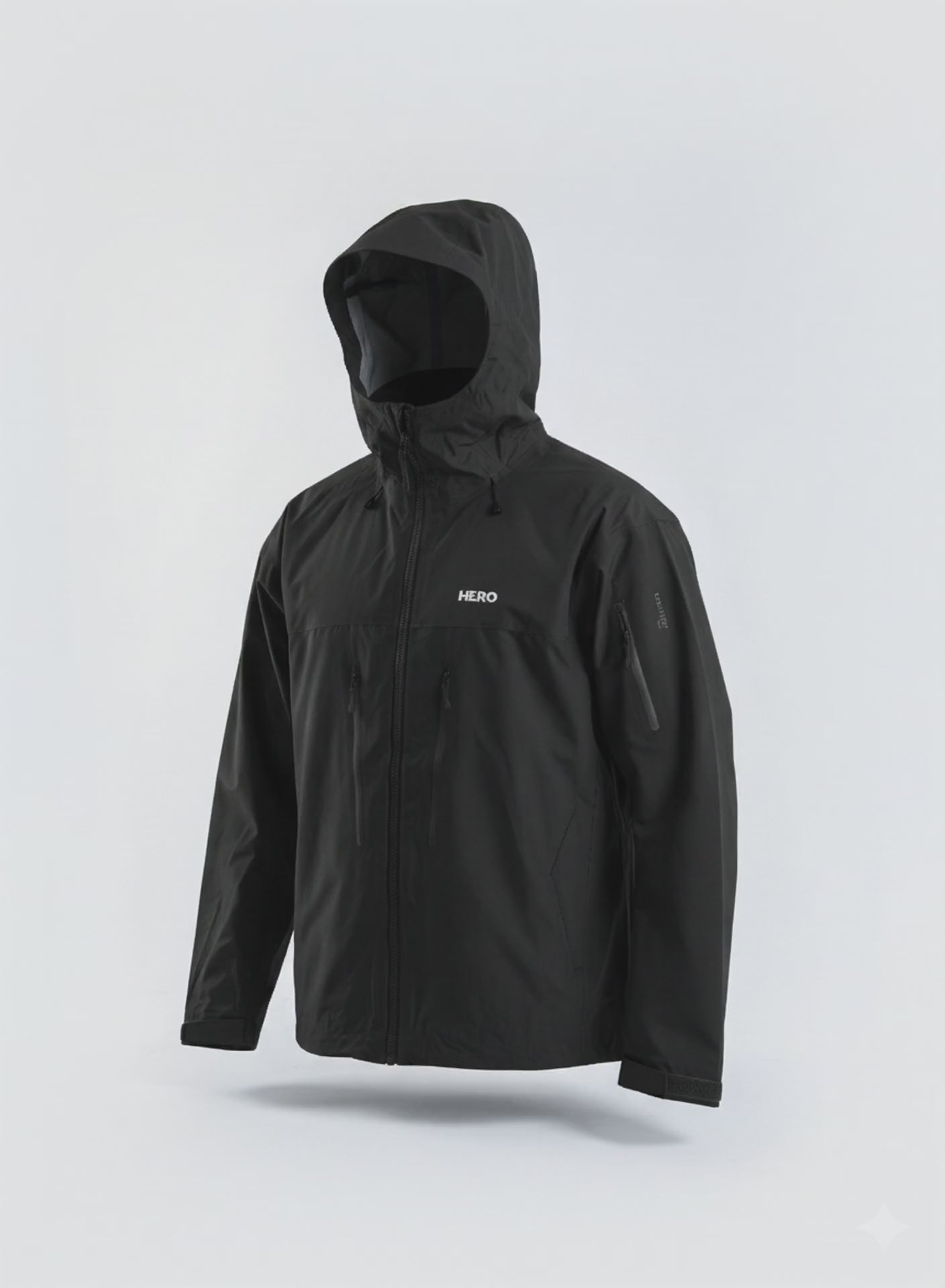 CHAQUETA IMPERMEABLE GORE-TEX HERO NEGRO