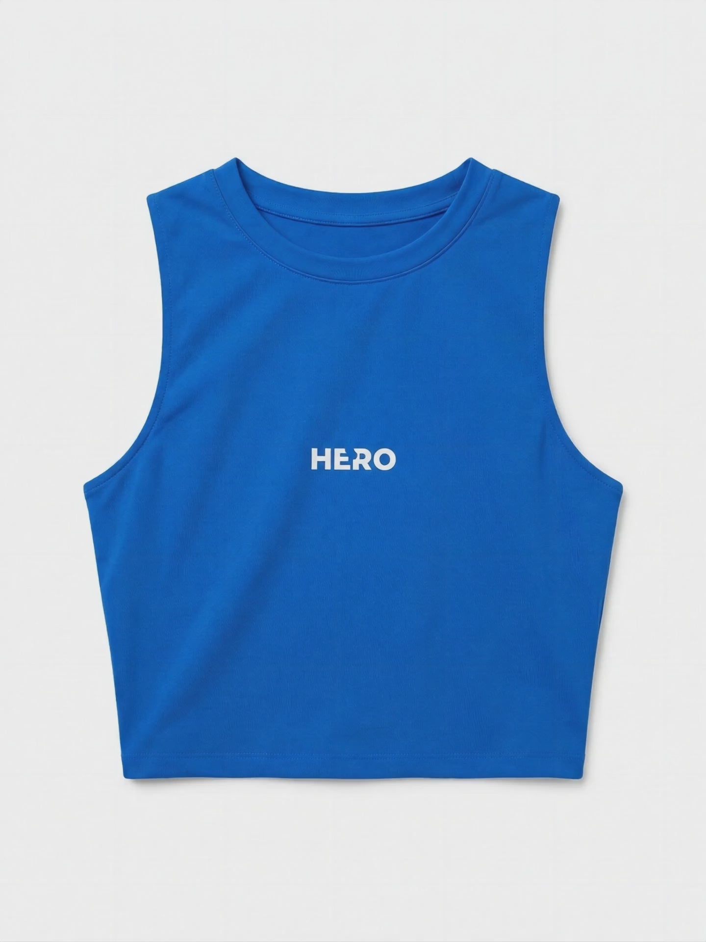 TOP CUELLO REDONDO HERO AZUL