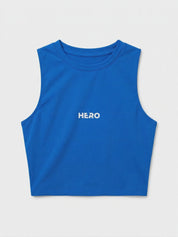 TOP CUELLO REDONDO HERO AZUL