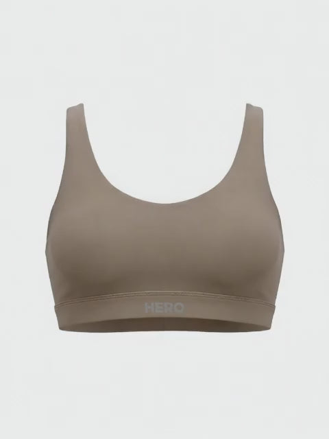CROPTOP SPIDER HERO TAUPE