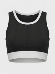 CROP TOP LINE NEGRO